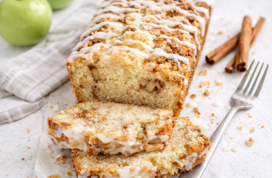 Make this easy apple fritter bread at home, a simple recipe&hellip;