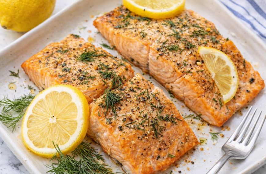 A simple lemon dill salmon recipe, ready in under 30 minutes,&hellip;