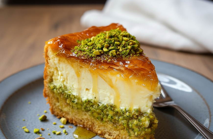 Baklava Pistachio Cheesecake