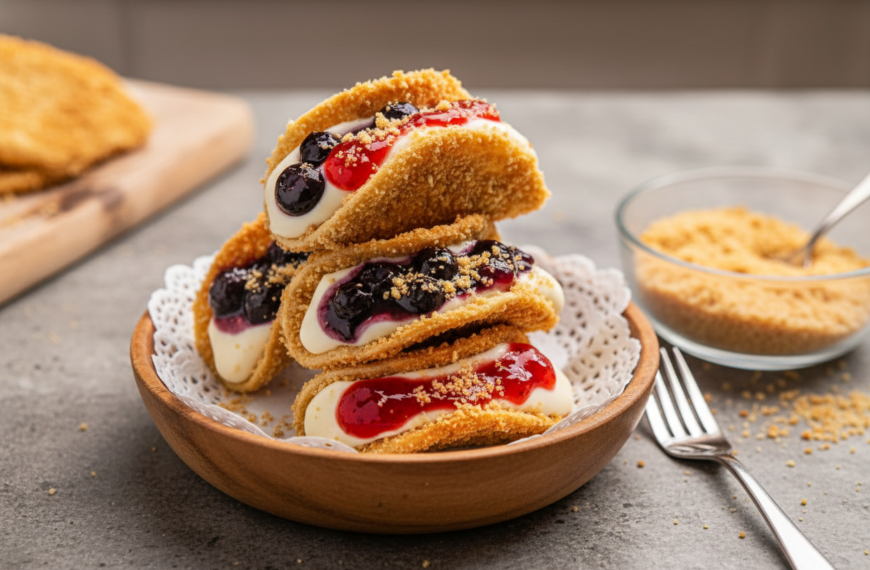 Berrylicious Cheesecake Tacos – Much Desserts