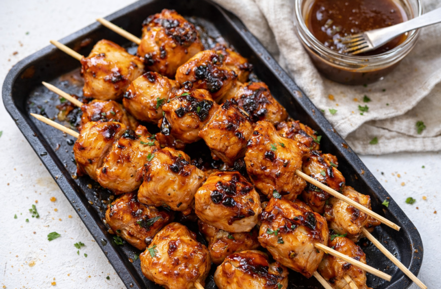 These bourbon glazed chicken skewers are a simple, sweet, and smoky&hellip;