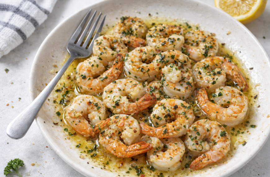Juicy shrimp in a garlic butter sauce, this elegant dinner comes&hellip;