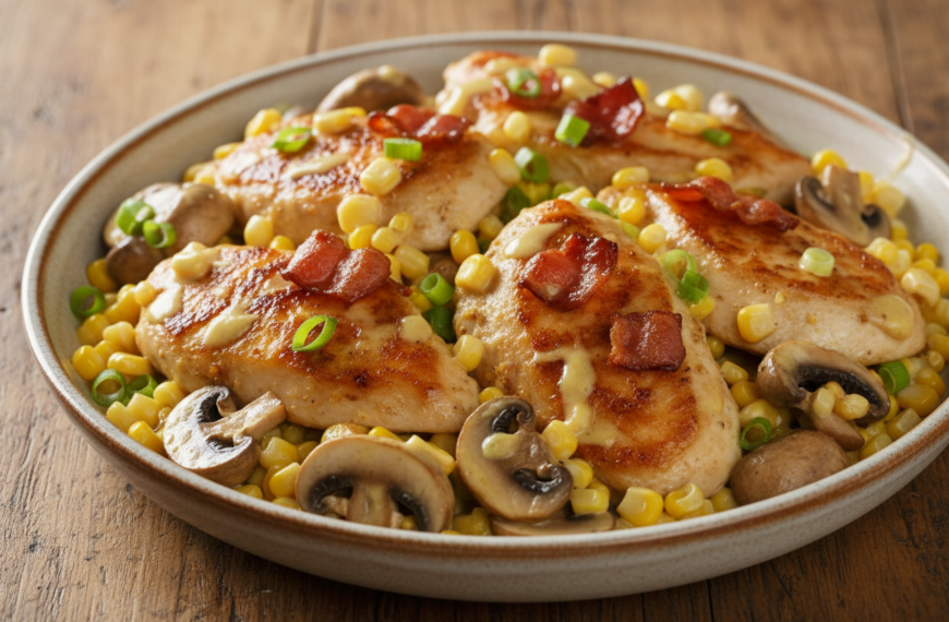 Chef-Tested Honey Mustard Chicken with Bacon and Mushrooms