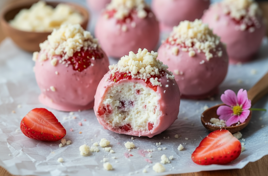 Strawberry Shortcake No-Bake Balls: Irresistible Creamy Treats