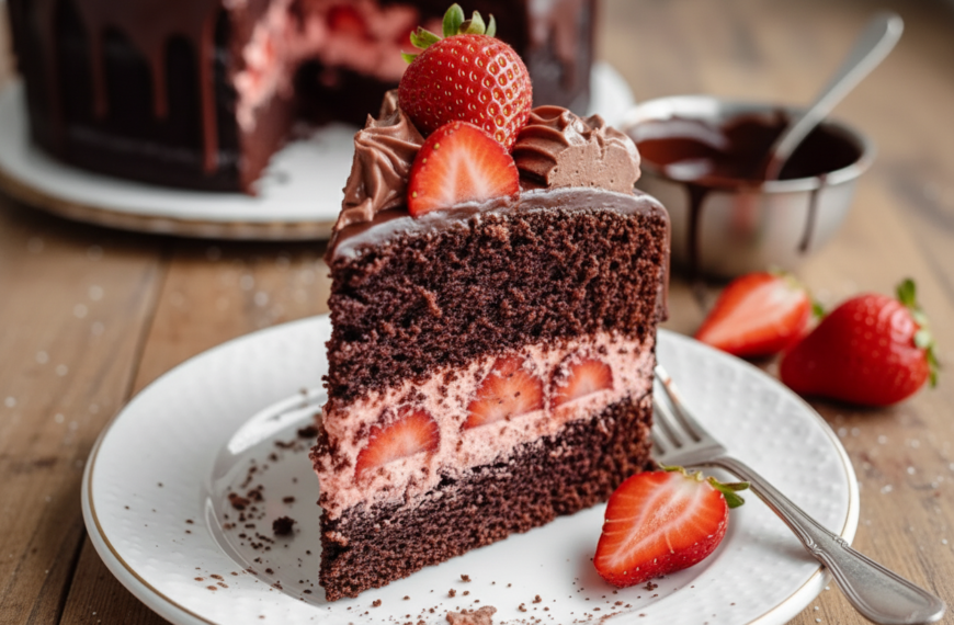 Ultimate Strawberry Chocolate Shell Cake – Deliciously Irresistible