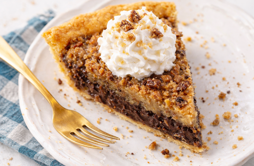 Indulge in a slice of chocolate nut derby pie, a classic&hellip;