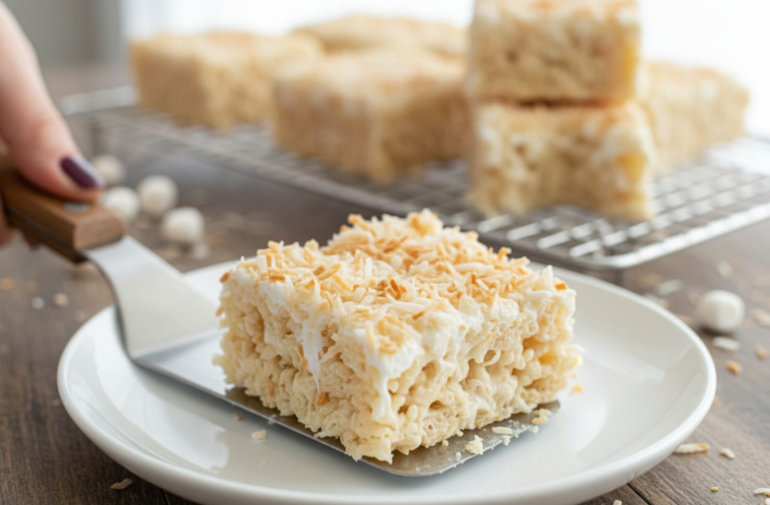 Coconut Lover’s Rice Krispy Treats
