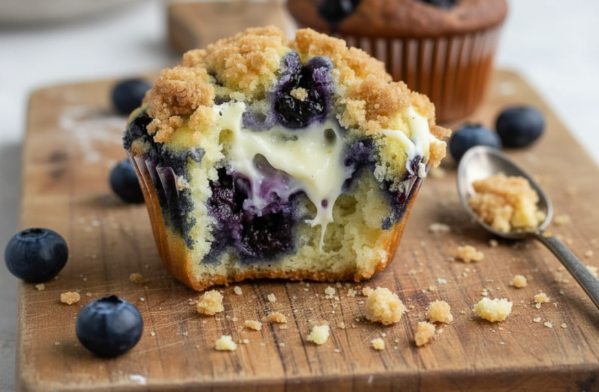Blueberry Cream Cheese Muffins