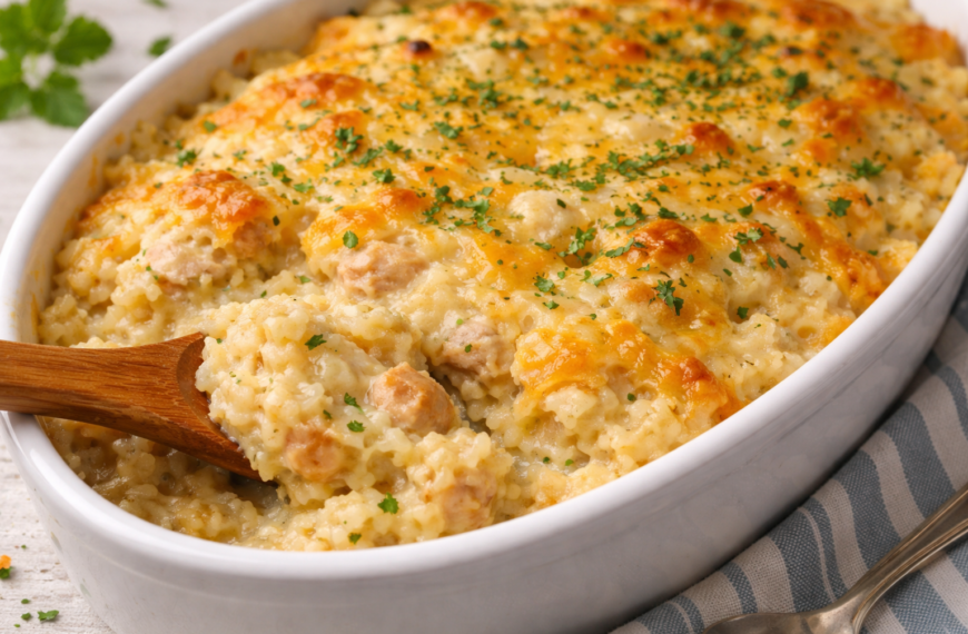 A creamy chicken and rice casserole, with minimal prep, delivers a&hellip;