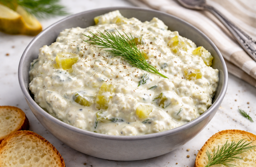 This creamy dip, made with dill pickles and ranch, comes together&hellip;