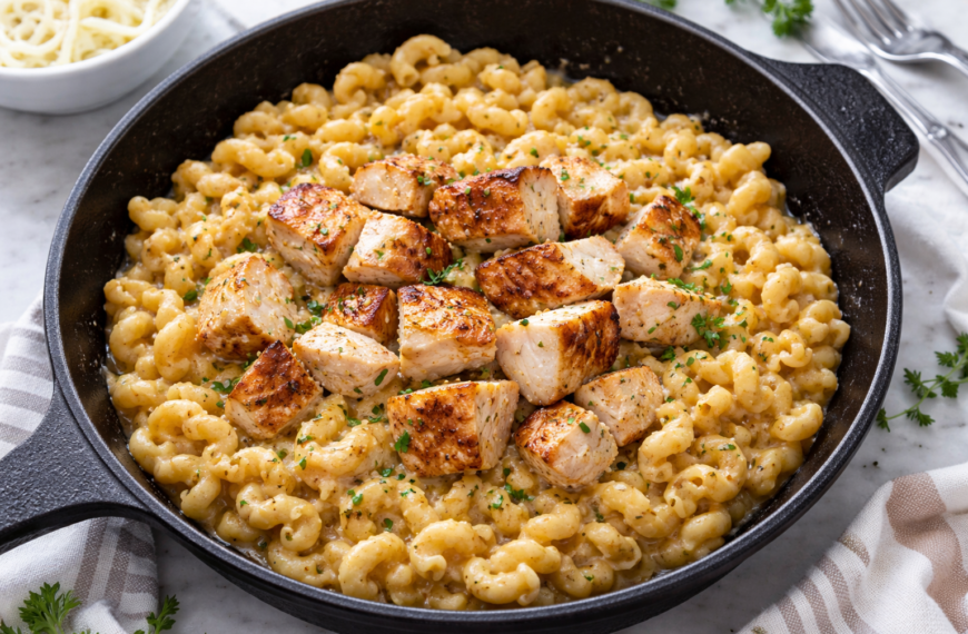 Make a restaurant-style creamy garlic parisian chicken pasta in just one&hellip;