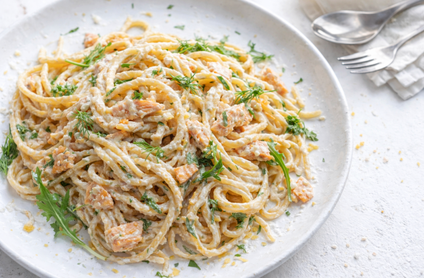 This creamy lemon salmon pasta recipe, a restaurant-quality dinner, is ready&hellip;