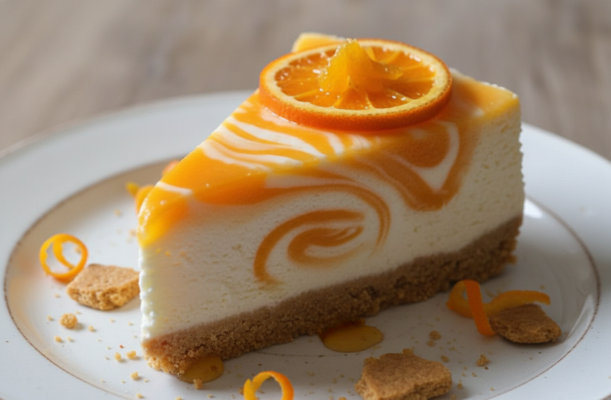 No-Bake Orange Creamsicle Cheesecake – Irresistible & Delightful