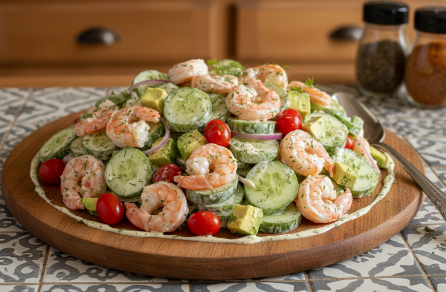 Creamy Cucumber Shrimp Salad: A Light & Flavorful Favorite – Snack&hellip;