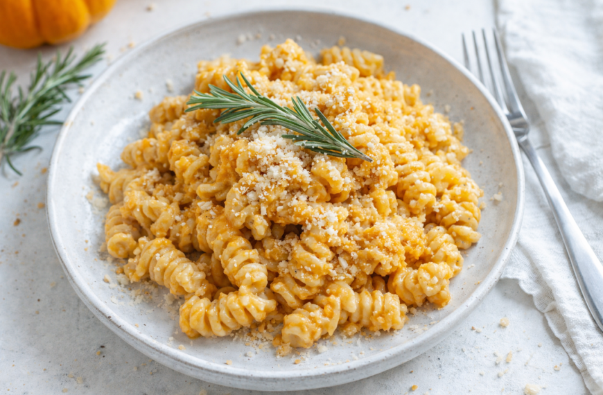 This creamy pumpkin mac and cheese recipe is a cozy dinner,&hellip;
