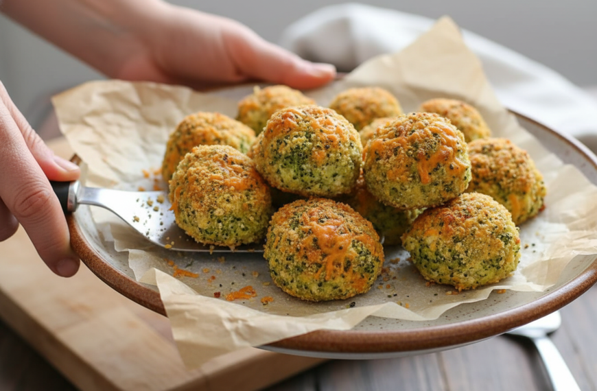 Baked Broccoli Cheese Balls