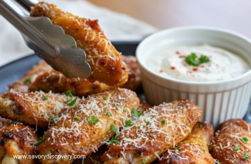 Crispy Garlic Parmesan Wing Delight