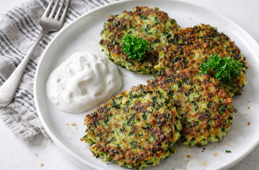 Golden, crispy zucchini fritters, a simple garlic dip makes them irresistible,&hellip;