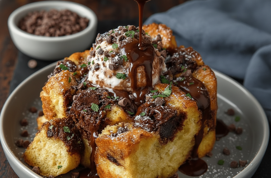 Dark Chocolate Bread Pudding Recipe