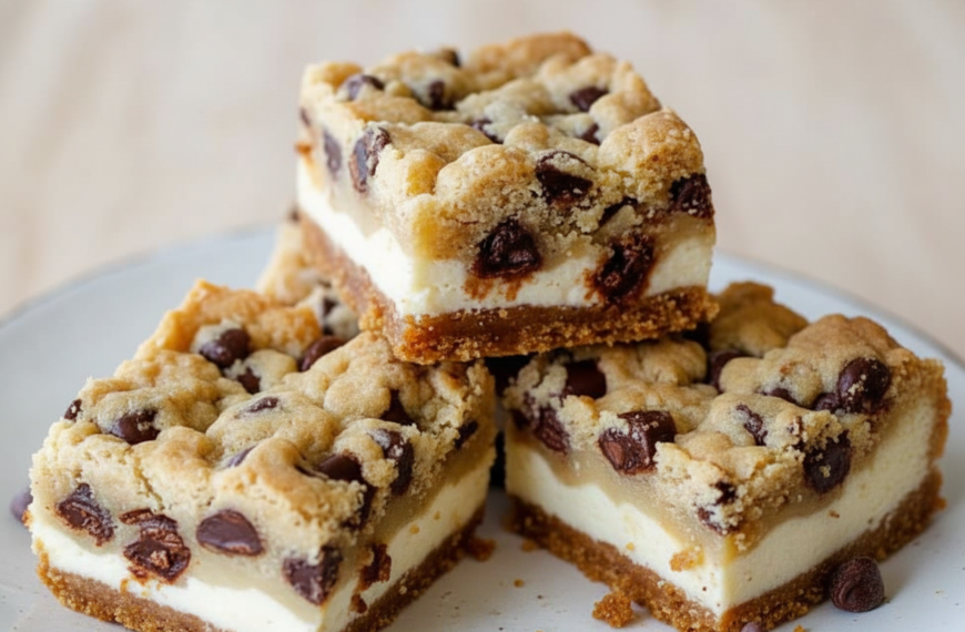 Chocolate Chip Cheesecake Bars