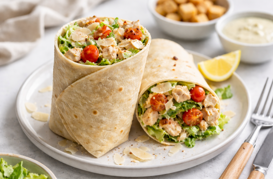 A simple chicken Caesar wrap recipe, perfect for a quick lunch,&hellip;