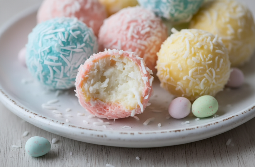 Easter Bunny Coconut Tails – Easy Coconut Balls and Bunny Tail&hellip;