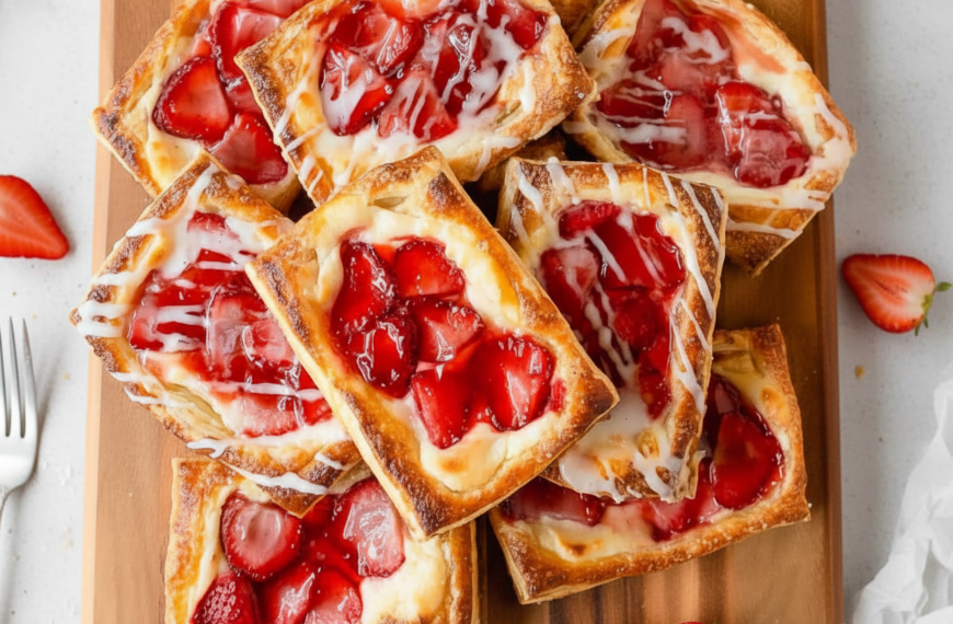 Strawberry Danish (with Cream Cheese) – Olives + Thyme