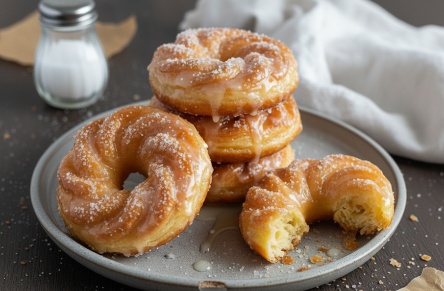 Irresistible Oven Baked French Cruller Donuts Recipe