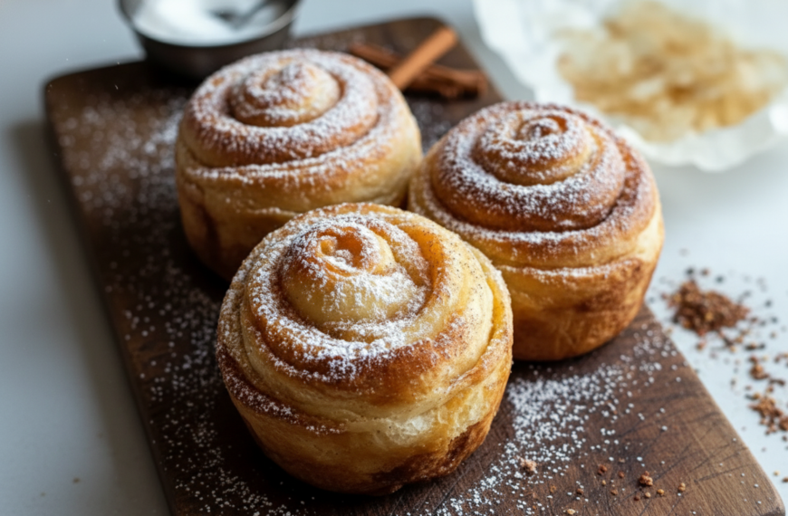 Irresistible Flaky Cruffins with Sweet Cinnamon Sugar Filling