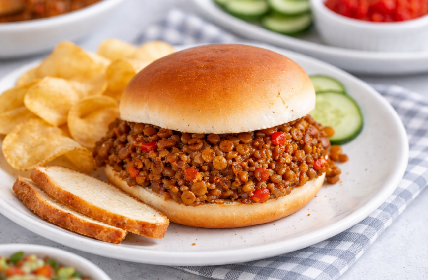 A hearty, 30-minute vegetarian dinner, these lentil sloppy joes are a&hellip;