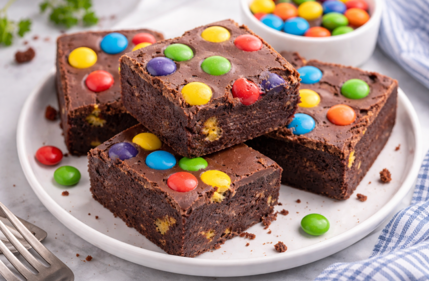 Make these one-bowl M&M fudge brownies, a chewy, candy-loaded dessert ready&hellip;