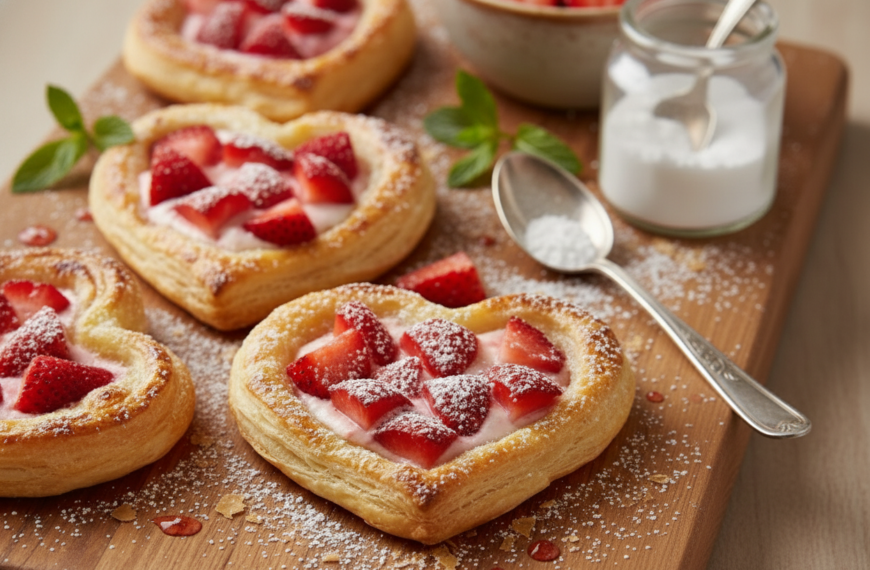 Best Strawberry Cream Cheese Heart Danishes Recipe (Valentine’s Perfect!)