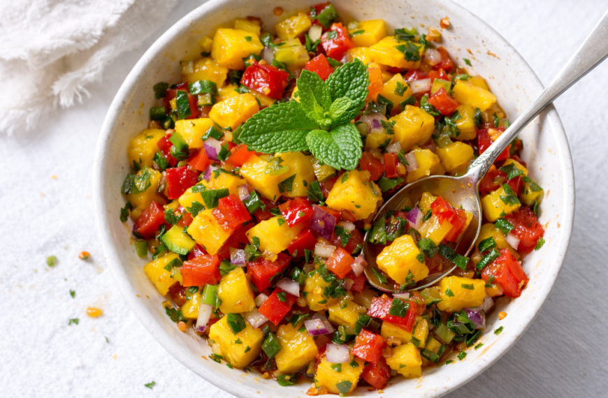 Make a vibrant mango salsa in 10 minutes, a sweet and&hellip;