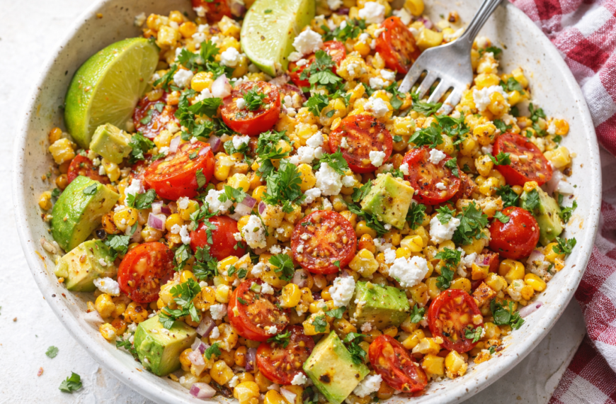 Grilled corn, creamy cotija, and zesty lime, this vibrant salad is&hellip;