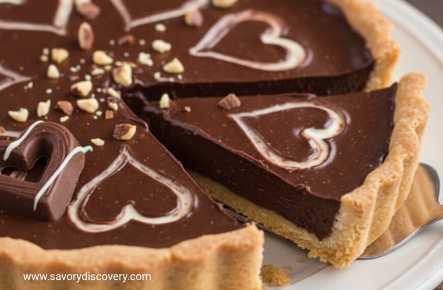 Valentine’s Day Chocolate Hazelnut Tart
