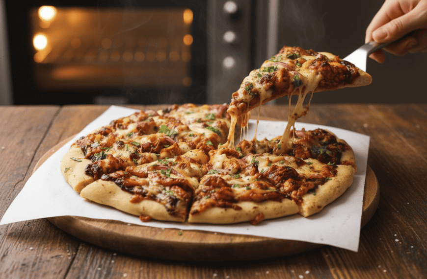 Best BBQ Chicken Pizza on Homemade Crust