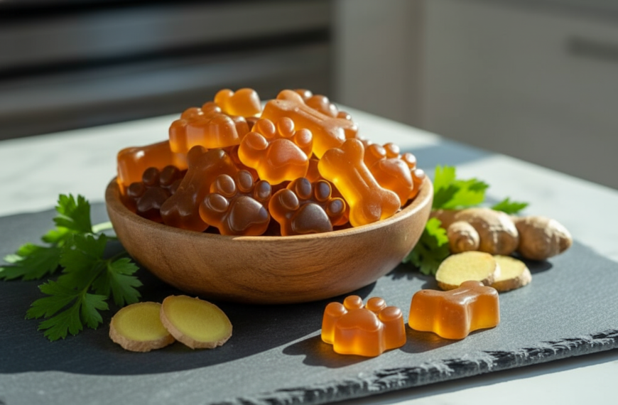 Homemade Bone Broth Gummies for Dog Health
