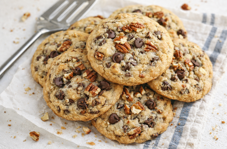Master the art of baking chewy chocolate chip cookies, with pecans&hellip;