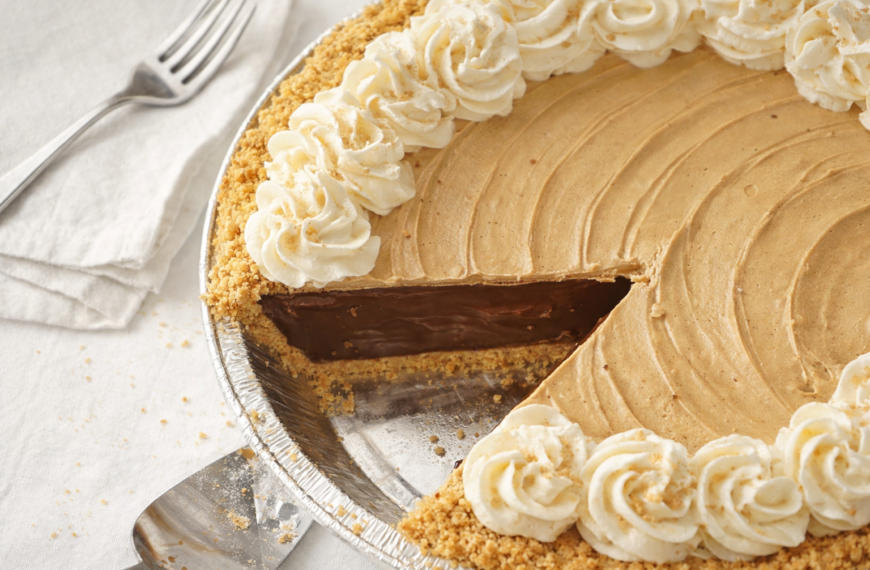 Make a copycat Costco peanut butter chocolate pie at home, with&hellip;