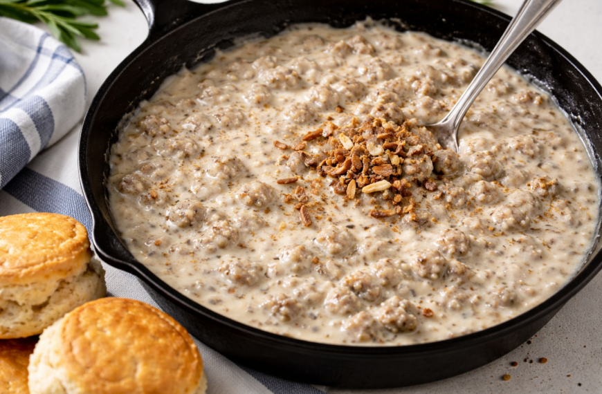 Master this classic Southern breakfast, a creamy sausage gravy recipe that’s&hellip;