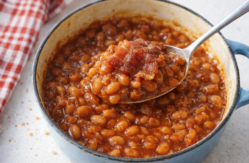 Transform canned baked beans into a rich, smoky side dish with&hellip;