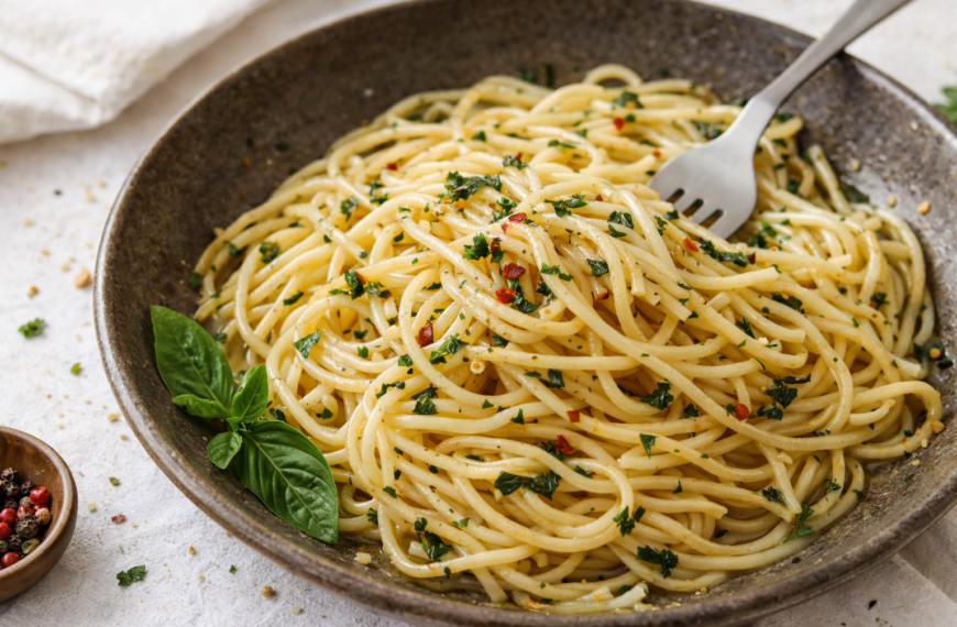 Make authentic Italian spaghetti aglio e olio at home, with just&hellip;