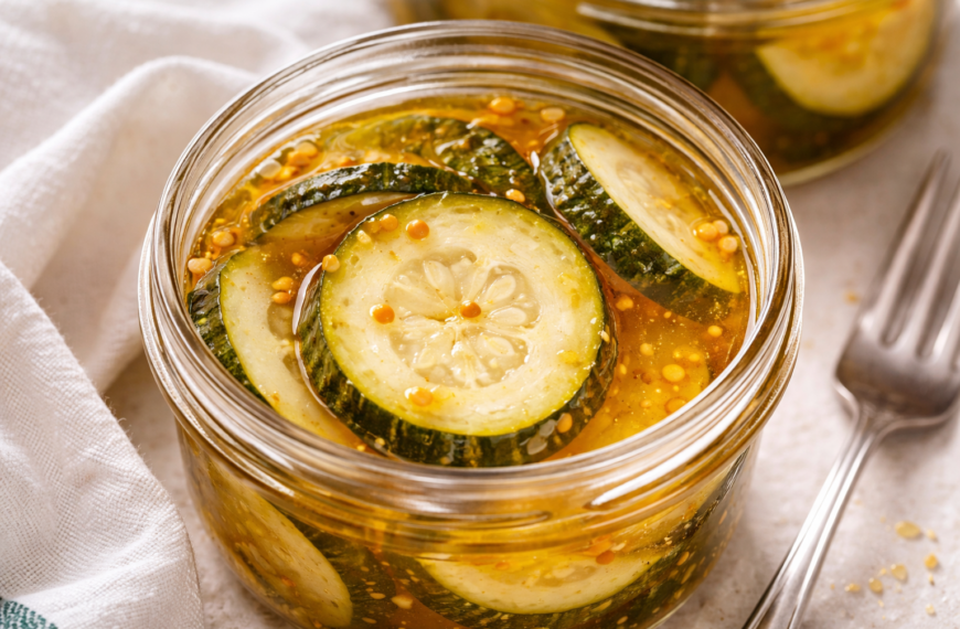 Transform your garden zucchini into a sweet, tangy snack, with this&hellip;