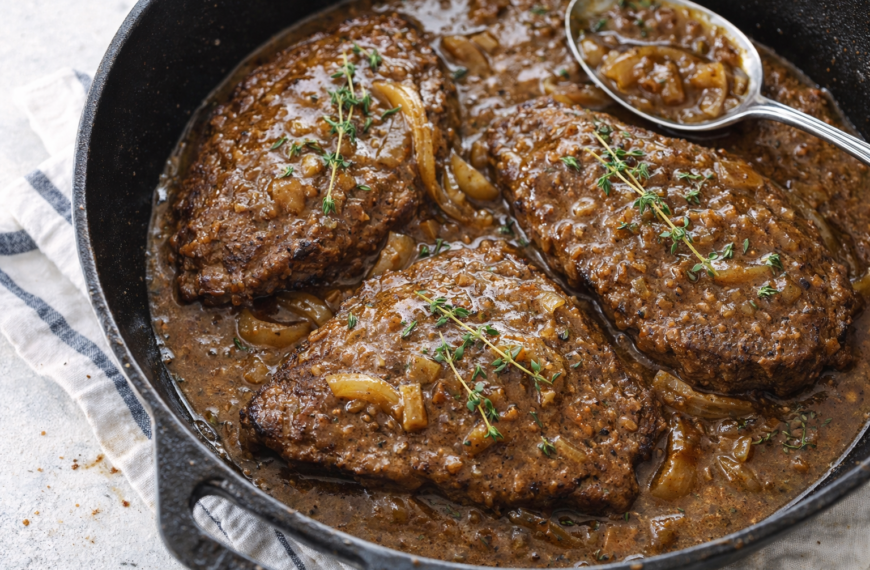 Learn how to make a smothered steak recipe at home, with&hellip;