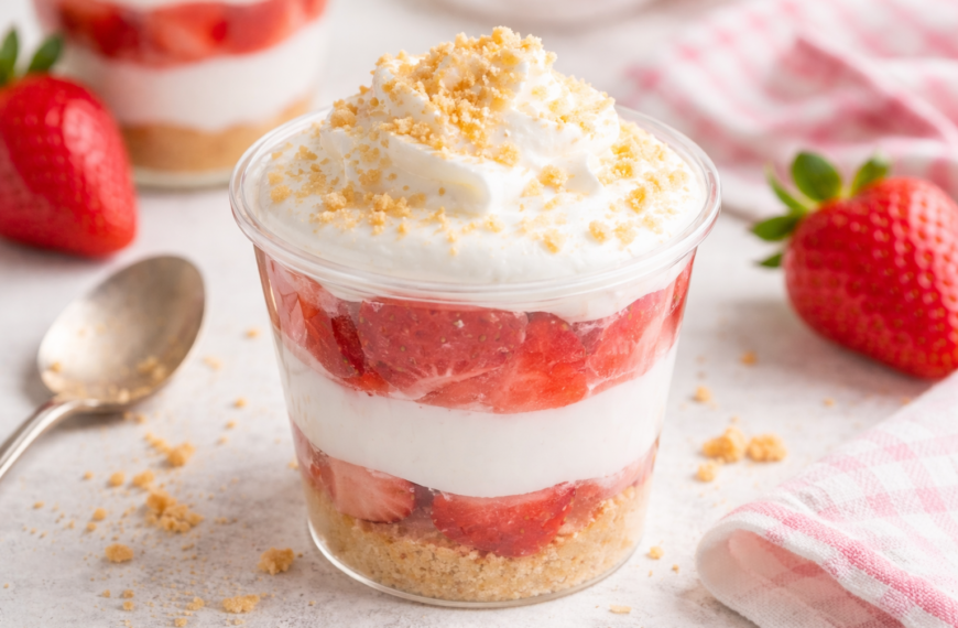 Create a stunning strawberry parfait with creamy layers, a no-bake dessert&hellip;