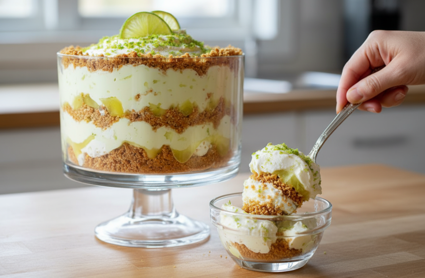 Magical 3 Layer Key Lime Pie Trifle That Stuns Every Time