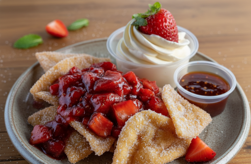 Strawberry Cheesecake Nachos: A Delicious Dessert Recipe