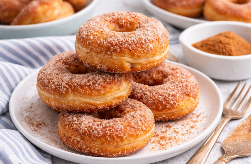 Fluffy, golden donuts are possible without deep frying, try this simple&hellip;