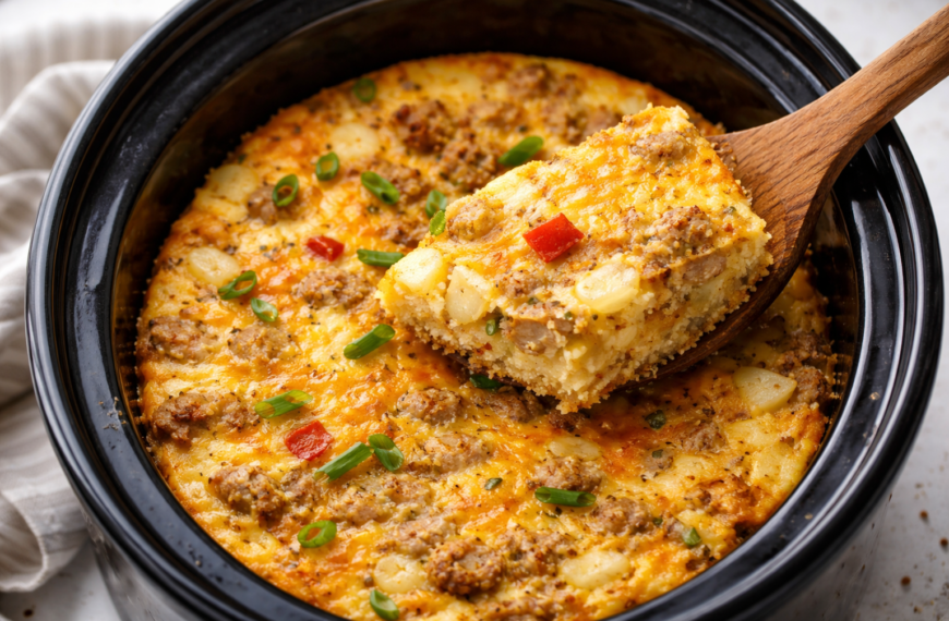 Prep this cheesy sausage hash brown casserole tonight, for a stress-free,&hellip;