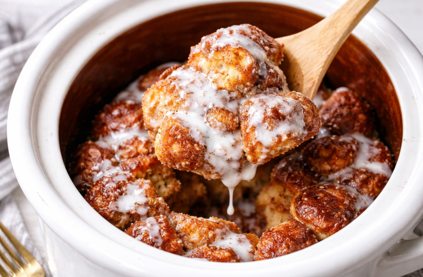 This gooey cinnamon sugar monkey bread cooks in your slow cooker,&hellip;